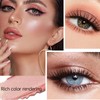 Eyeshadow Stick,5 Colors Soft Creamy Matte Shimmer Eye Shadow Pencil,Powder