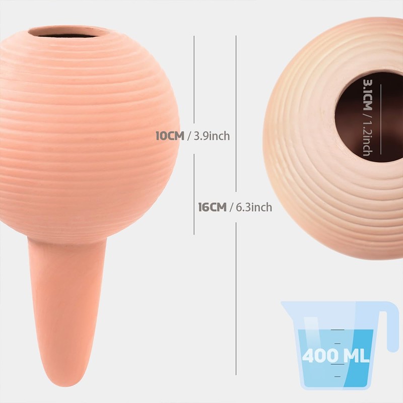 eusbon Plant Watering Globes Clay 400ml Large Self Watering Ball
