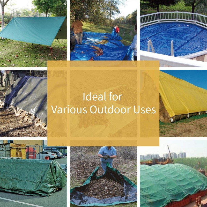 GUARD SHIELD Tarp Green Tarps Heavy Duty Waterproof 12x20 Feet