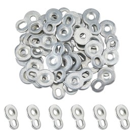 SUPERFINDINGS 50Pcs Figure 8 Fastener Steel Table Top Connector Desktop Clips Heavy Duty Table Top Fasteners for Table Tops Chair Bench Desk Tops Cabinet Fronts