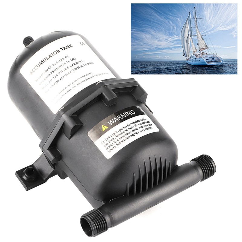 Accumulator Pressure Tank Water Pump Flow Control 0.75 L 125PSI