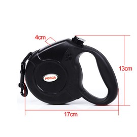 Strong Retractable 8m Lockable Heavy Duty 40kg for Pugga Long Dog Lead Leash Black