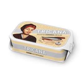 Tricana - Portuguese Sardine Filets with Garlic - 120gr (Pack of 5 cans)