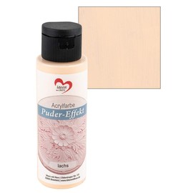 Ideen mit Herz Acrylic Paint Powder Effect | 70 ml | Antique Look | High Coverage | Highly Pigmented | Water-Based (Salmon)