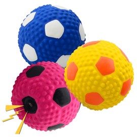 Soft Squeaky Dog Ball 2.56”, Latex Squeaky Dog Toys for Medium Dogs and Small Dogs to Fetch, Chase 3pcs