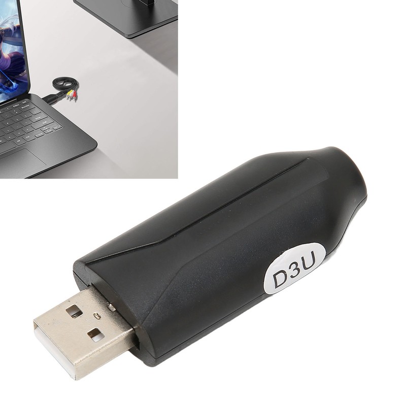 RCA Video Capture Adapter Multifunctional USB to AV Capture Card