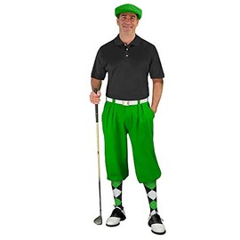 Golf Knickers Mens Start-in-Style Outfit - Lime - Size 42