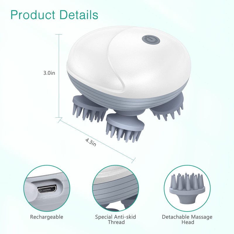 ORIA Handheld Pet Massager for Dog and Cat, Electric Cordless