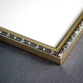 Poster Palooza 24x30 Traditional Silver Wood Picture Frame - UV Acrylic, Foam Board Backing, & Hanging Hardware Included!