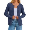 MEROKEETY Women's Cable Knit Open Front Cardigan Sweaters Fall Long