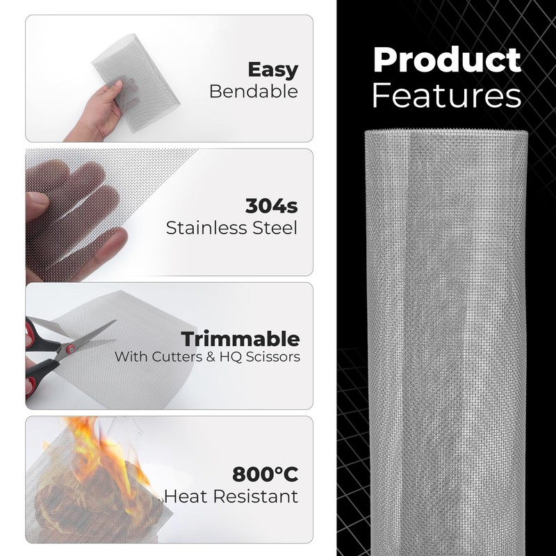 Californistan 6-Pack Wire Mesh Screen 12×8 Inch – 20 Mesh
