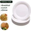 aaksh 555 Strong Paper Plates,23cm (100pcs) Party Plates for Hot