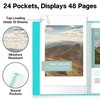 Dunwell Small Presentation Book 5.5x8.5 (2-Pack, Aqua), 24 Pockets Display