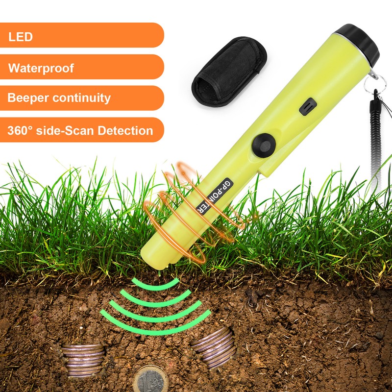 Metal Detector Handheld Portable Professional Gold Treasure Hunting Unearthing Tool