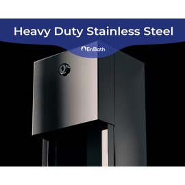 Commercial Toilet Paper Dispenser, 2 Roll Stainless Steel Toilet Paper Holder. Wall Mount, Locking Tissue Dispensers for Bathroom/Restroom