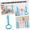 Totority 4pcs Crib Pull Rings with Smooth Rounded Edges for