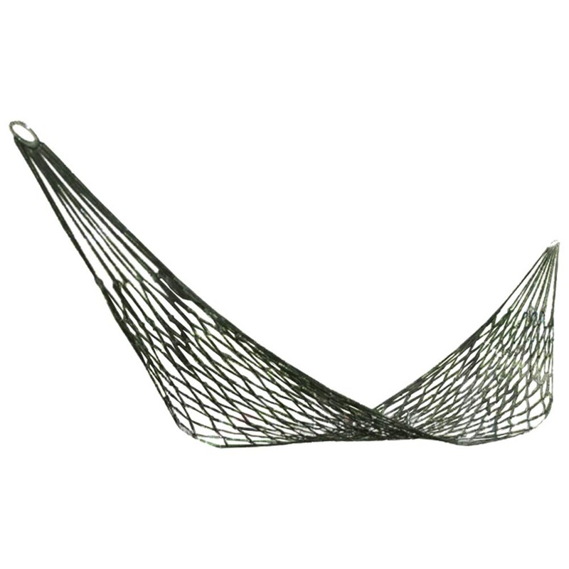 Single Person Mesh Hammock, Thicken Nylon Fabric Camping Hammock Multi-functional