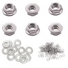 M8 x 1.25mm Serrated Flange Hex Lock Nuts, Hincell 75pcs
