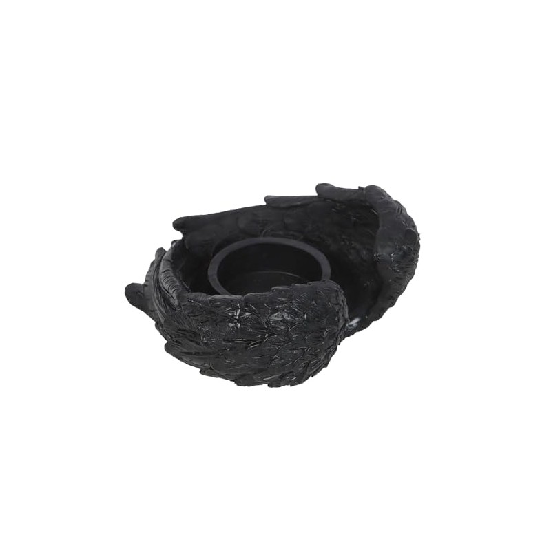 Raven Wings Tea Light Holder - Gothic Design Shaped Like