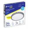 Volteck Plafón Redondo Moderno 24 W 6500 K Led Gris