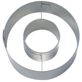 Staedter Letter O Cookie Cutter, Silver