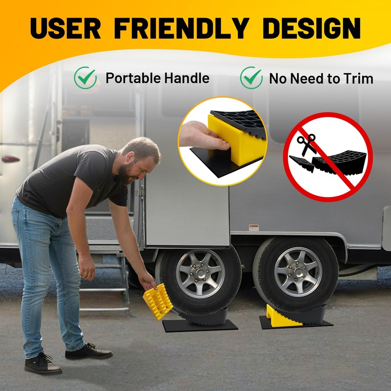 ROBLOCK RV Leveling Blocks Up to 35000 LBS, Camper Leveling