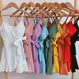 Frill Wrap Skirt Monokini Orange/M 2ea