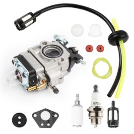 Lhdfyqt Carburettor for Brushcutter, Carburettor Brushcutter Set, Brush Cutter Carburettor, Carburettor with Spark Plug, 52cc 49cc 43cc with Seal, Pump Start, Hose, Valve, Spark Plug and Petrol Filter
