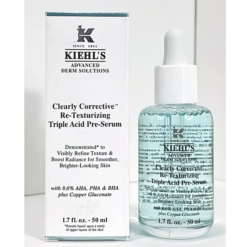kiel Kiehl's Cleary Corrective Retexturizing Triple Acid Free Serum 50ml