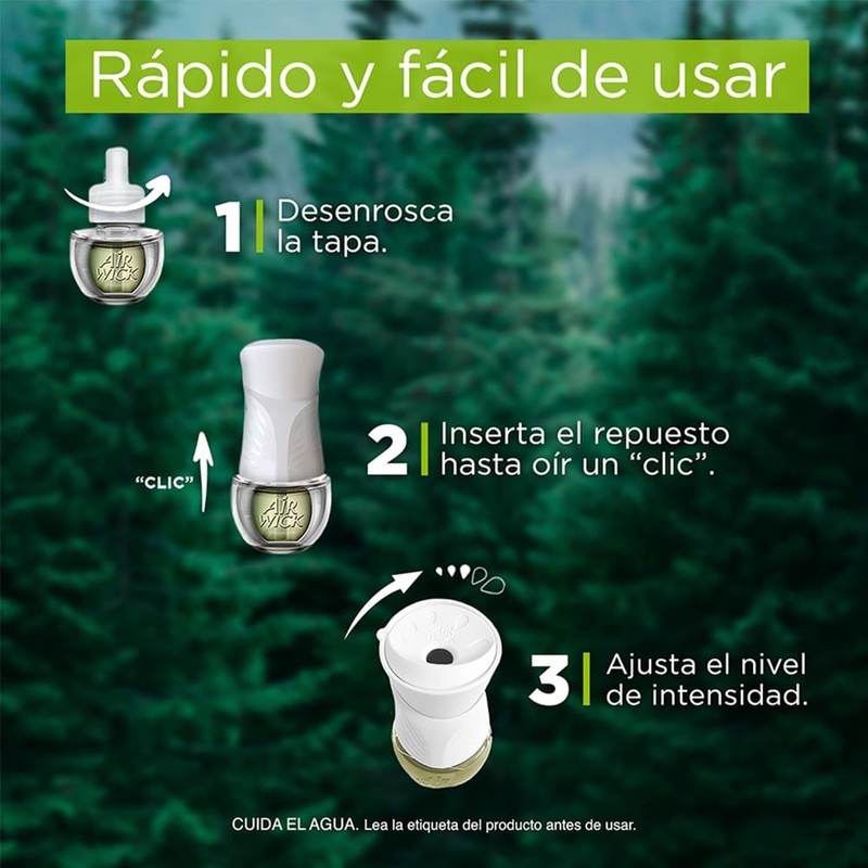 Air Wick® Repuestos Para Aromatizante De Ambiente Continuo, Aroma Bosque
