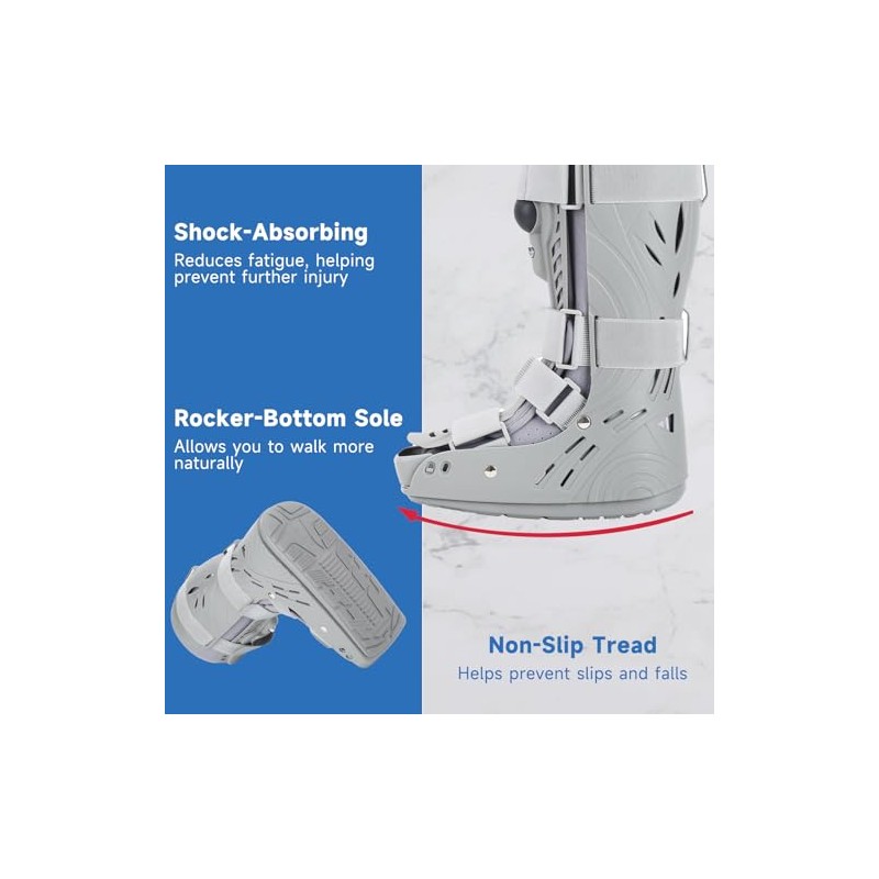 Tall Air Walker Boot, Inflatable Air Cam Walking Boot for
