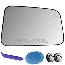 EAP Passenger Side Mirror Glass Compatible with Ford Edge 2007-2010, Lincoln MKX 2007-2010, Heated with Blind Spot BT4Z17K707G BT4Z17K707A BT4Z17K707J