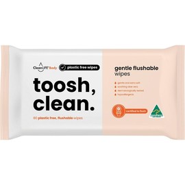 CleanLIFE Toosh Clean Gentle Flushable Wipes X 80