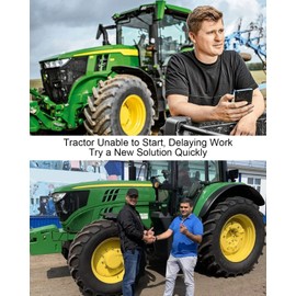 Ignition Switch with Key Compatible with New Holland TT45A TT50A TT60A TT75A Replace 82826806 87304791