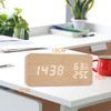 REDGO Digital Alarm Clock, Wooden Clock,USB Charging,Desk Clock/Bedside/Alarm Clock for