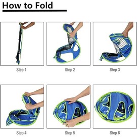 Soccer Goals for Backyard, 2-in-1 Pop-up Soccer Net, 47"x30" Portable Soccer Training Equipment, Toddler Kids Soccer Goal Set