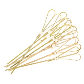 Karat Earth 6" Bamboo Heart Looped Skewer - 5,000 ct