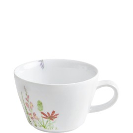 KAHLA 395105A50002C Five Senses Wildblume Cappuccino-Obertasse 0,25 l | Cappuccinotasse aus Porzellan rot/gelb