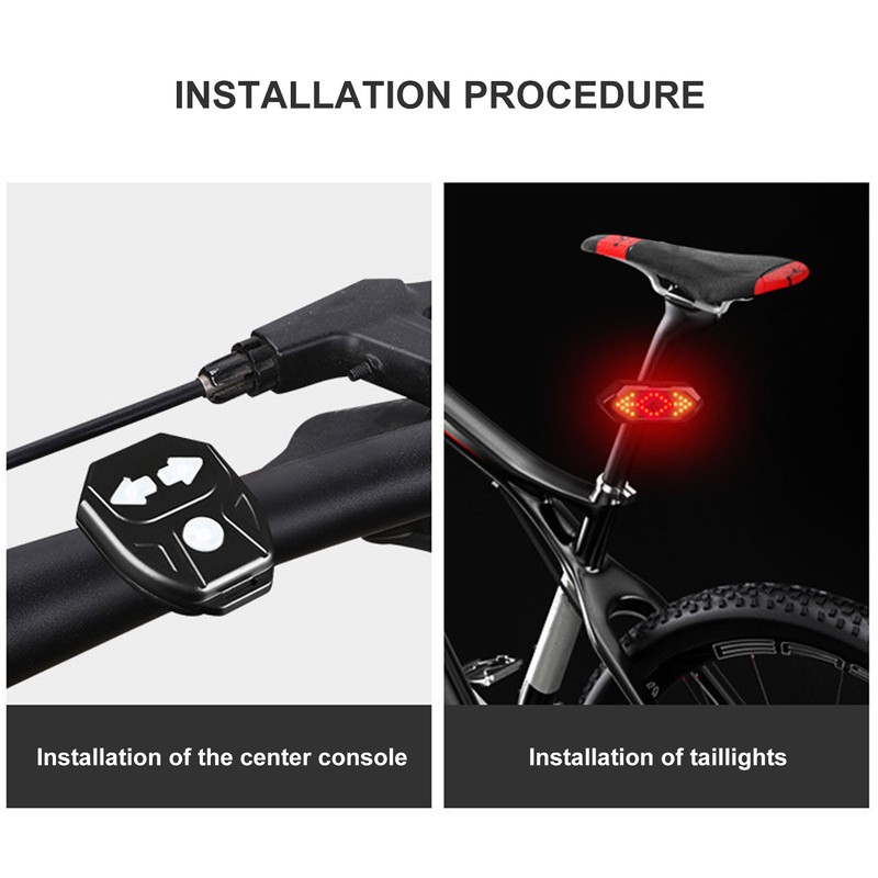 Smart Remote Control Turn Signal USB Charging Waterproof Bike Remote