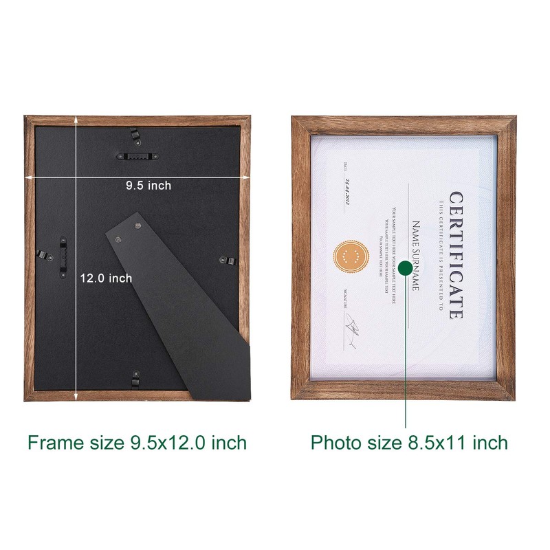 Emfogo Certificate Frames 8.5 x 11 Picture Frames Diploma Frame