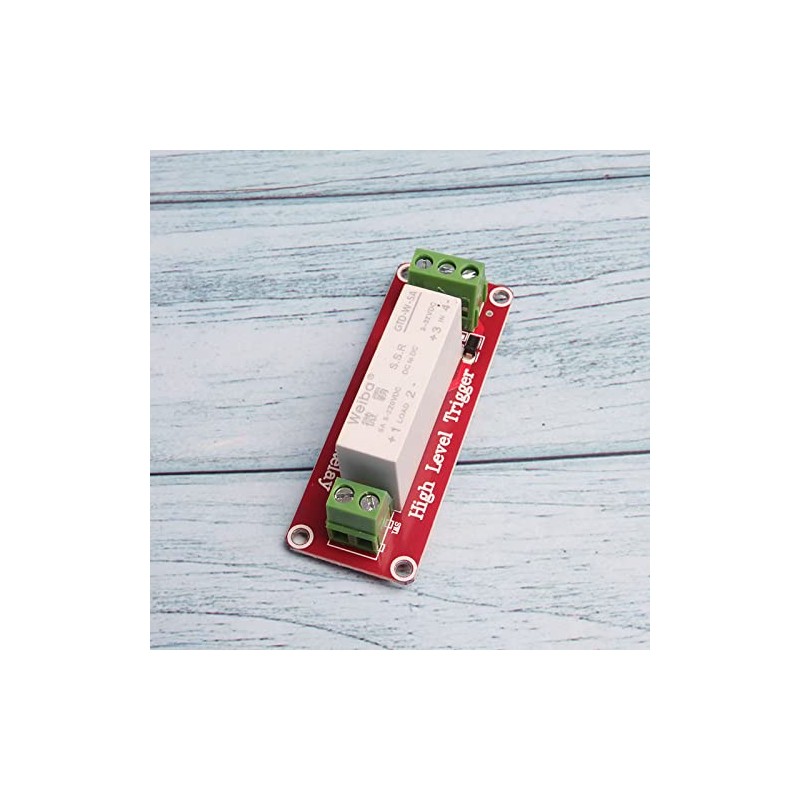 Acxico 1Pcs 3-32V DC 1-Channel SSR Solid State Relay High-Low