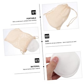 Healeved Sets Makeup Remover Pads Reusable Facial Clean Pads Gentle Cotton Puff for Women Face Makeup Cleaning Count