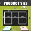 Keoholi 2 Packs Cornhole Mats 5 x 8 Ft Felt