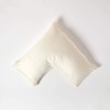 Homescapes Organic Cotton V Shaped Pillowcase Cream 400 Thread Count