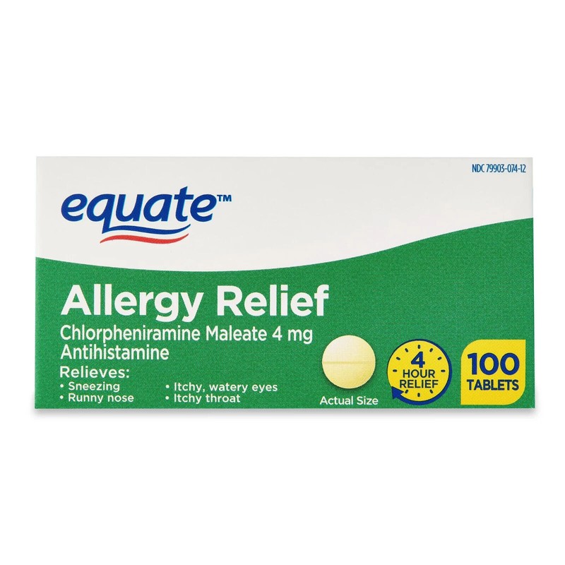 Equate Allergy Relief Chlorphenirami