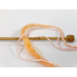 Bamboo Wool Hand Paint Yarn - Red, Orange, Grey, Yellow, Pink + Thin Thick Yarn 48% Bamboo, 44% Wool 8% Acrylic 100 Gram (3.53 Ounces) 140 Meters (153 Yards)