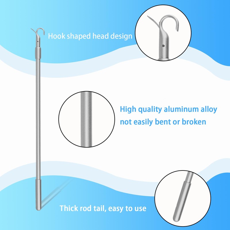 JTIAENG Draw Rod for Cordless Roller Shade Blinds 13"-24" Length
