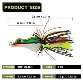 Weebass Lure - Amano 95mm / 11.9g Topwater Lures, Snakehead, Fishing Lures/Jerkbait, Hard Baits for Bass Trout Freshwater and Saltwater (RW)