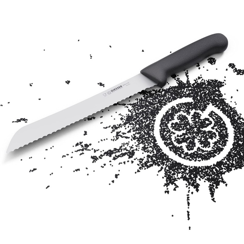 Giesser seit 1776 - Made in Germany - Brotmesser schwarz,