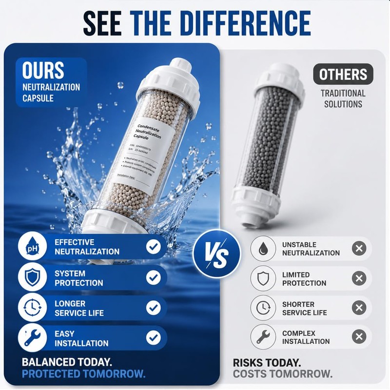 Condensate Neutralizer Kit, Compatible with Rinnai Tankless Water Heater, Replacement